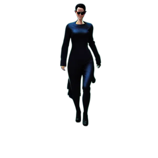 dress, jacket, staff, 3d render transparent PNG cut-out