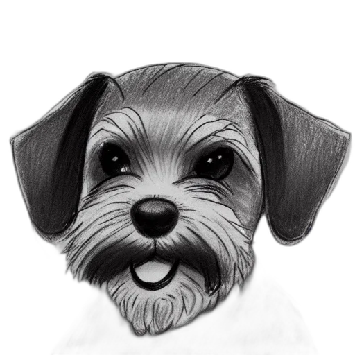 animal, staff, face, pencil sketch transparent PNG cut-out
