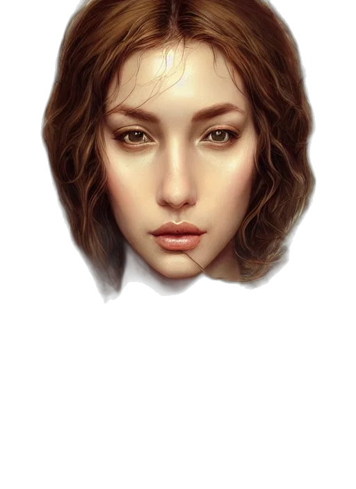 face, hair, crown, mask transparent PNG cut-out
