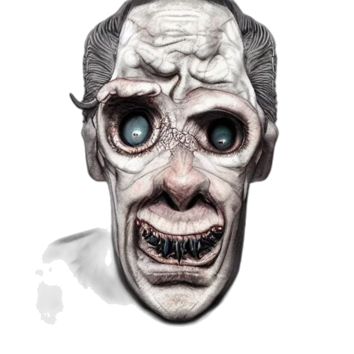 mask, face, creature, staff, concept art, 3d render, comic book art, photorealistic transparent PNG cut-out