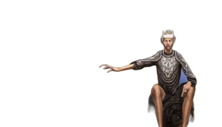 crown, creature, staff, dragon transparent PNG cut-out