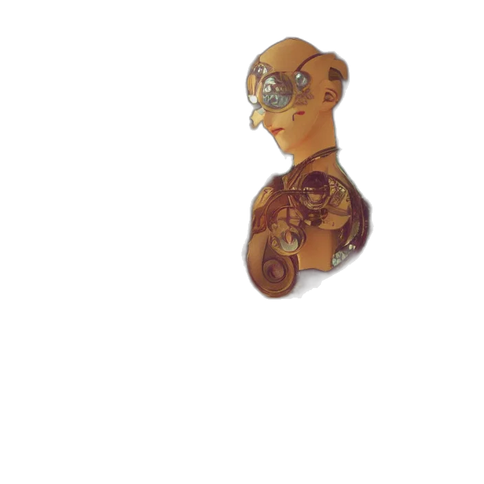 staff, jewelry, mask, robot transparent PNG cut-out
