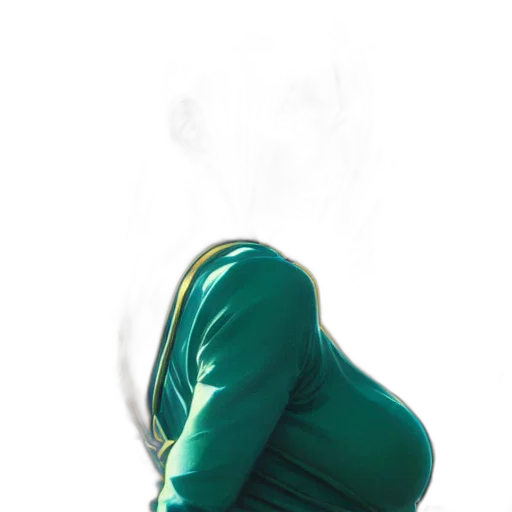 dress, jacket, mask, staff transparent PNG cut-out