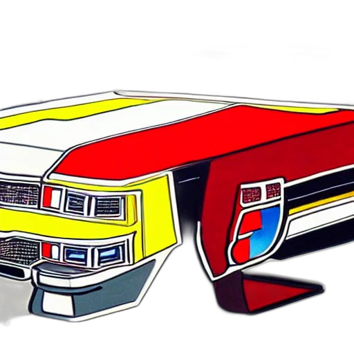 car, concept art, 3d render, photorealistic, comic book art, neon, cadillac, style transparent PNG cut-out