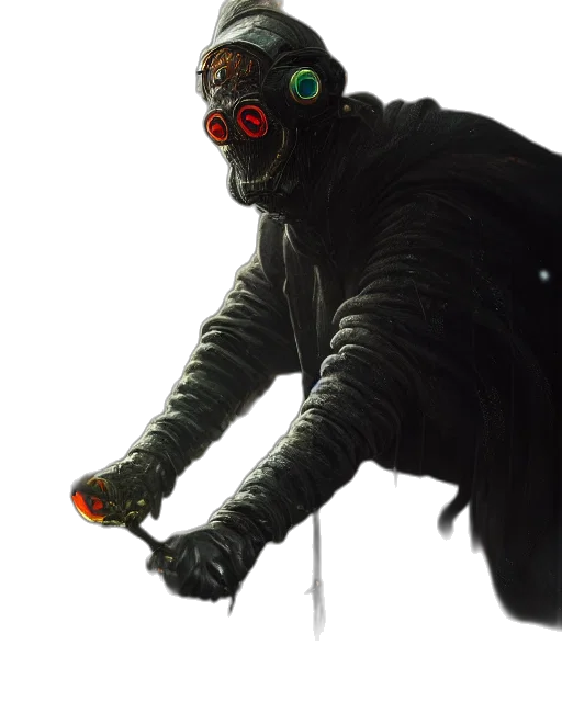 creature, mask, staff, animal transparent PNG cut-out