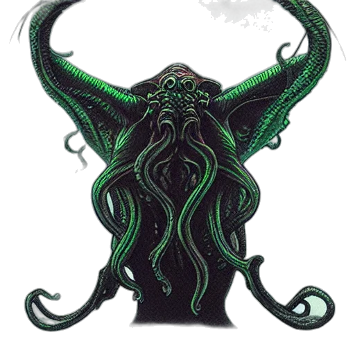 creature, staff, mask, hair transparent PNG cut-out
