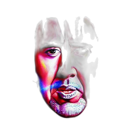 face, mask, photorealistic, 3d render transparent PNG cut-out