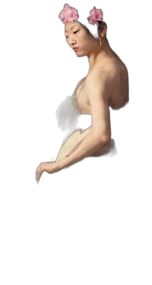 creature, face, dress, hair transparent PNG cut-out