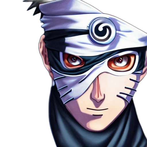 mask, face, comic book art, anime transparent PNG cut-out