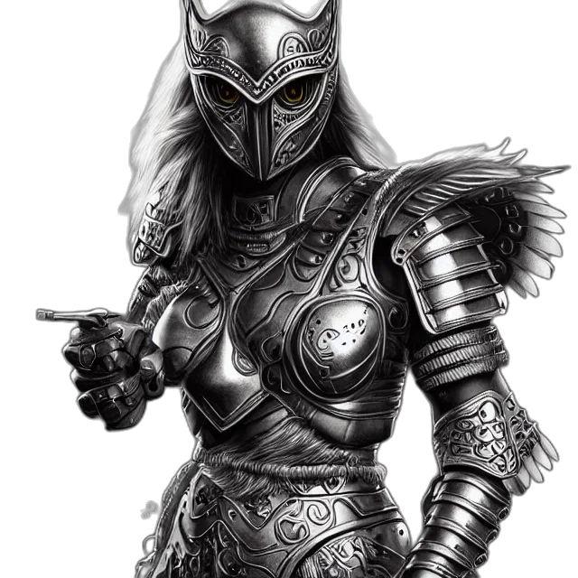 sword, mask, weapon, staff, fantasy art, concept art, comic book art, photorealistic transparent PNG cut-out