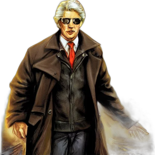 jacket, comic book art, concept art, fantasy art transparent PNG cut-out