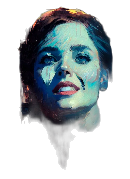 face, mask, robot, creature transparent PNG cut-out