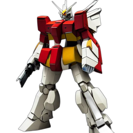 robot, weapon, concept art, 3d render transparent PNG cut-out