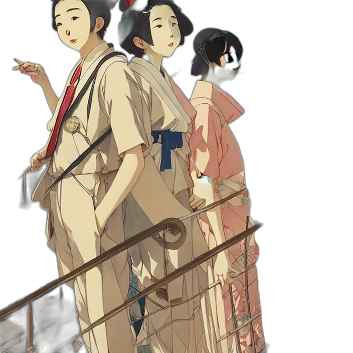 staff, dress, concept art, anime, pixel art, comic book art, rain, red transparent PNG cut-out