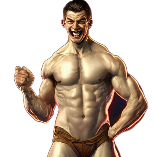 concept art, comic book art, fantasy art, photorealistic transparent PNG cut-out
