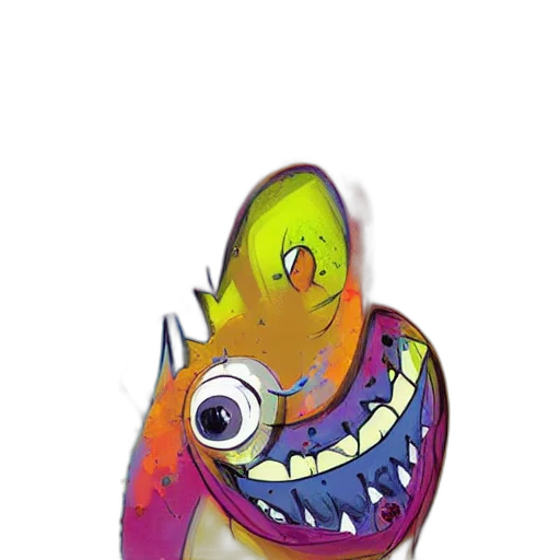 mask, creature, animal, staff, concept art, watercolor, 3d render, pixel art transparent PNG cut-out