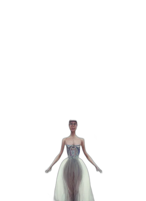dress, creature, staff, crown transparent PNG cut-out