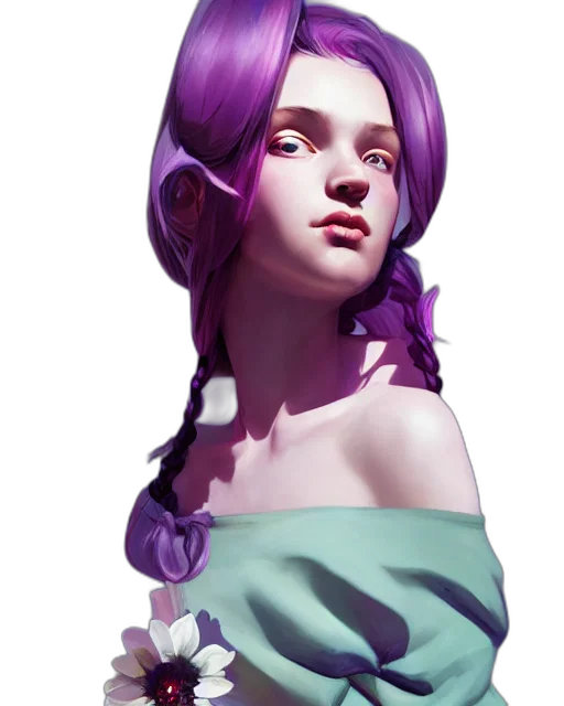 dress, face, crown, fantasy art transparent PNG cut-out