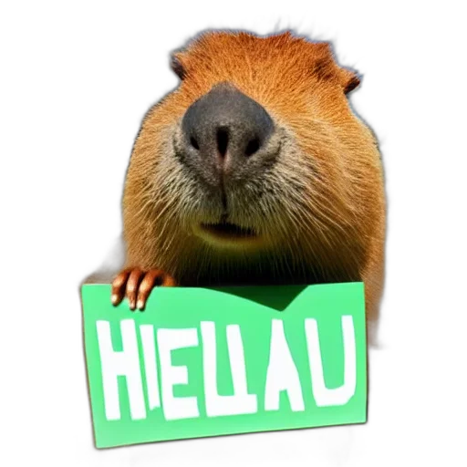 animal, hat, creature, realistic transparent PNG cut-out
