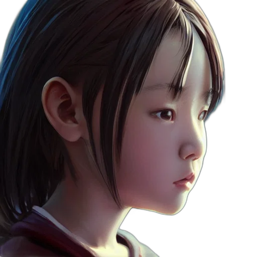 face, robot, weapon, photorealistic transparent PNG cut-out