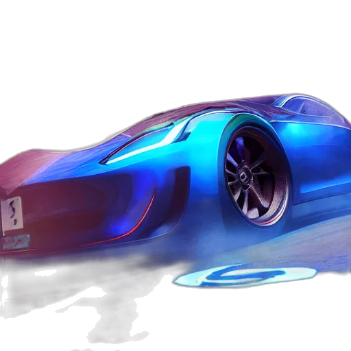 car, concept art, 3d render, photorealistic transparent PNG cut-out