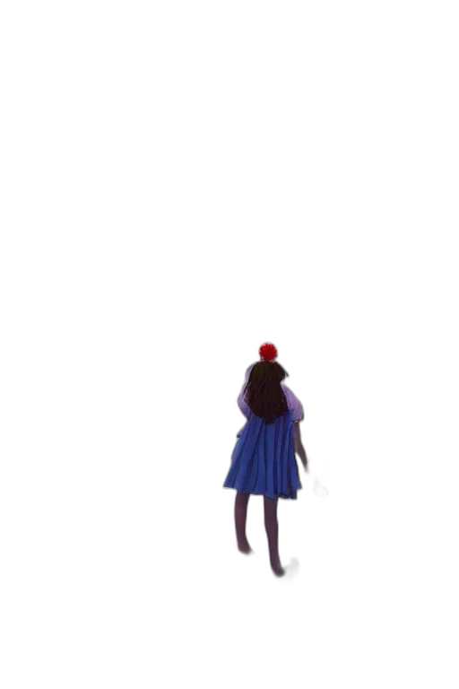 dress, hair, hat, umbrella, concept art, 3d render, pixel art, anime transparent PNG cut-out