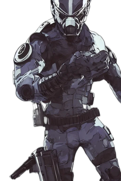 robot, weapon, concept art, comic book art transparent PNG cut-out