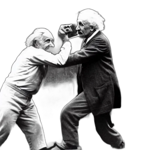 concept art, vintage, photo, einstein transparent PNG cut-out