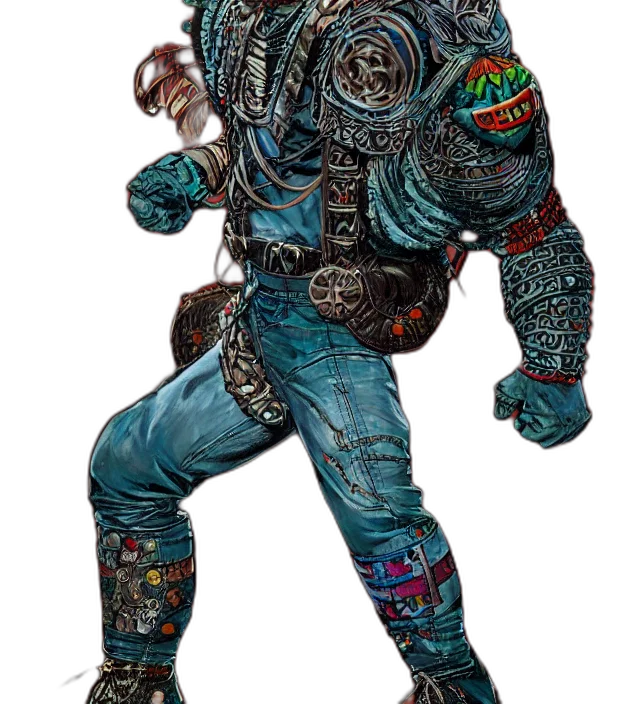robot, creature, mask, jacket, concept art, fantasy art, comic book art, pixel art transparent PNG cut-out