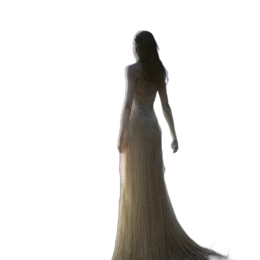 dress, hair, creature, jewelry transparent PNG cut-out