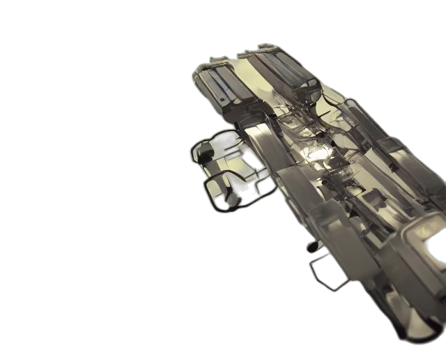 weapon, 3d render, concept art, photorealistic transparent PNG cut-out