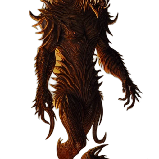 creature, dragon, animal, staff, concept art, fantasy art, pixel art, comic book art transparent PNG cut-out