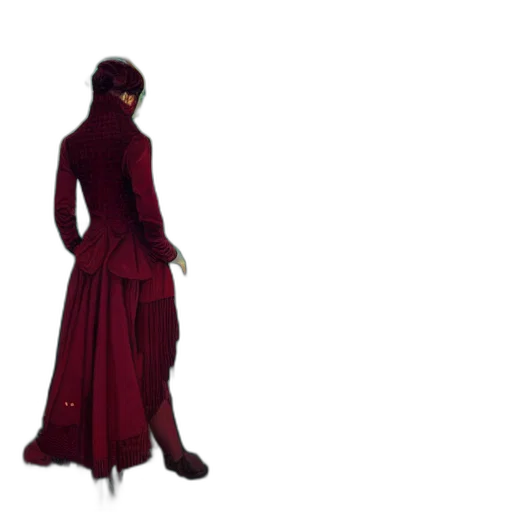 dress, staff, mask, jewelry transparent PNG cut-out