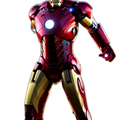 robot, weapon, 3d render, concept art transparent PNG cut-out