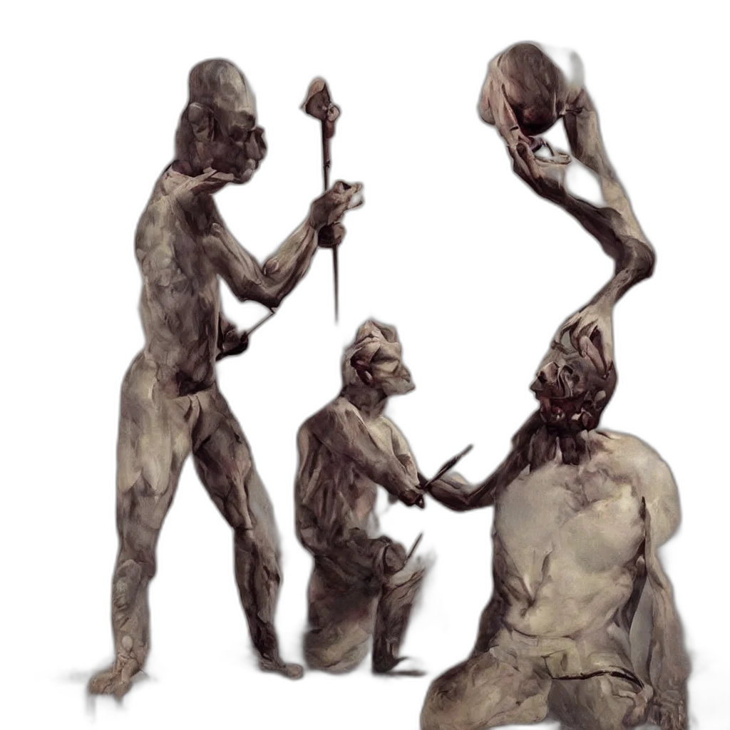 staff, mask, weapon, concept art transparent PNG cut-out