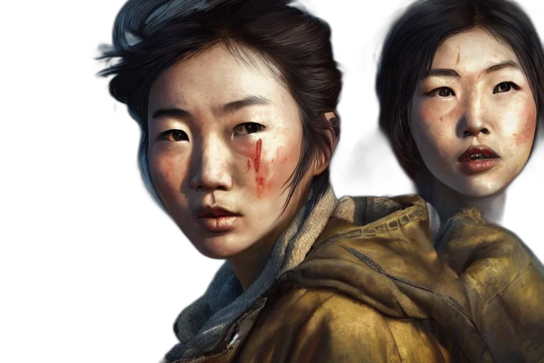 face, concept art, photorealistic, fantasy art transparent PNG cut-out
