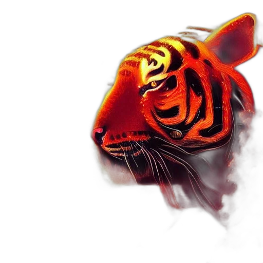 animal, creature, mask, dragon, photorealistic, 3d render, concept art, fantasy art transparent PNG cut-out