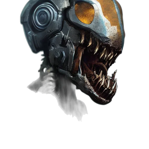 mask, robot, creature, face transparent PNG cut-out