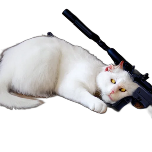 weapon, animal, staff, robot transparent PNG cut-out
