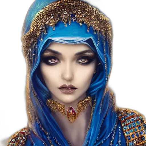 jewelry, crown, face, mask, fantasy art, photorealistic, oil painting, concept art transparent PNG cut-out