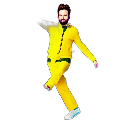 jacket, creature, cartoon, pixel art transparent PNG cut-out