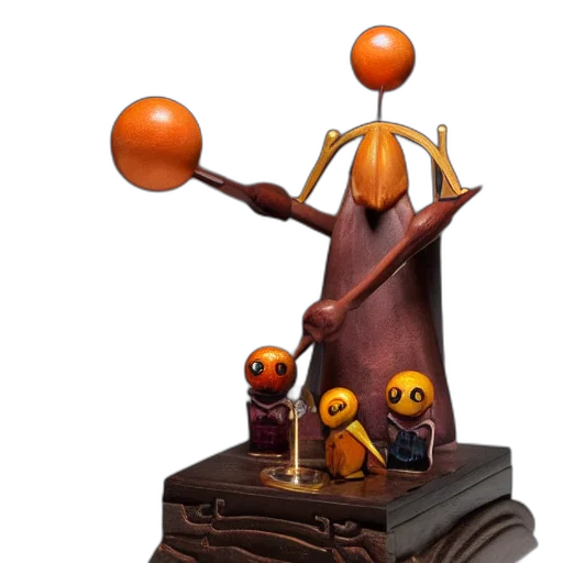 crown, staff, furniture, robot transparent PNG cut-out