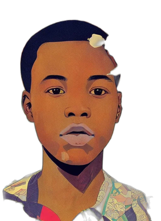 face, photorealistic, cartoon, watercolor, concept art, colourful, upper, half transparent PNG cut-out