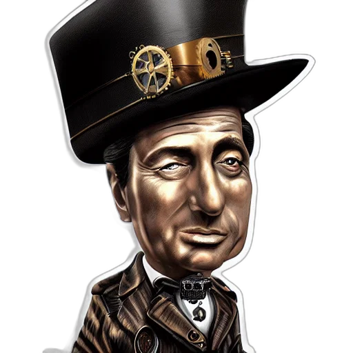 hat, staff, face, cartoon transparent PNG cut-out