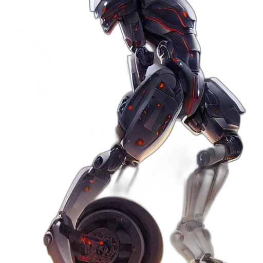 robot, weapon, concept art, 3d render, cyberpunk, fantasy art, sleek, powerful transparent PNG cut-out