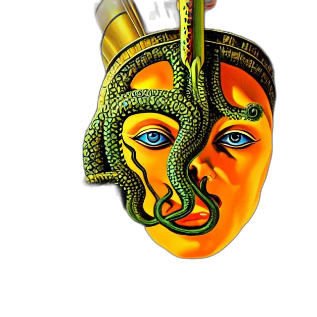 mask, crown, jewelry, face, concept art, 3d render, photorealistic, pixel art transparent PNG cut-out