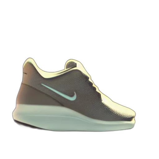 shoes, 3d render, photorealistic, pastel transparent PNG cut-out