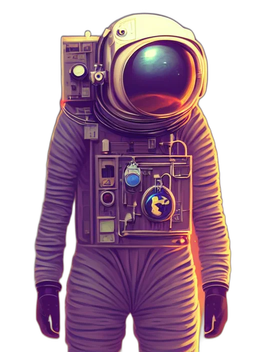 robot, jacket, mask, dress transparent PNG cut-out