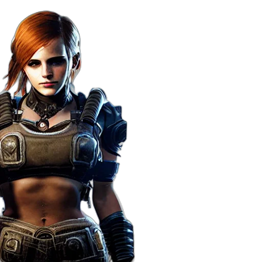 concept art, fantasy art, cyberpunk, 3d render transparent PNG cut-out