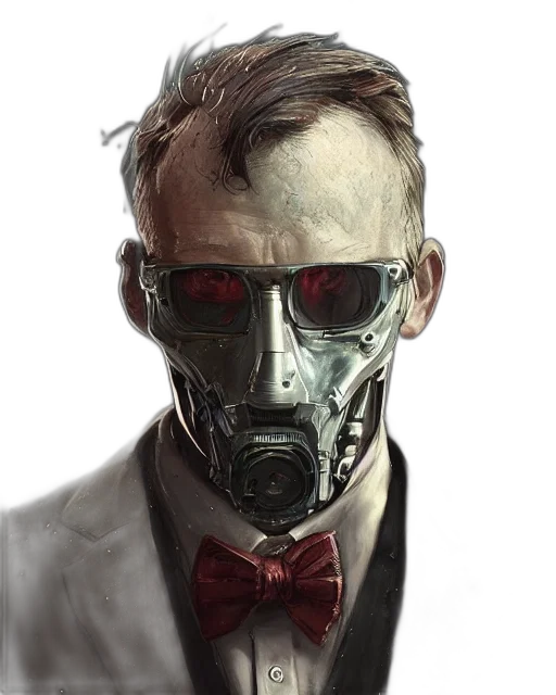 mask, robot, face, concept art transparent PNG cut-out